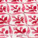 MIULEE Floral Decorative Pillow Covers Set of 2,Block Print Throw Pillowcases Outdoor Boho Farmhouse Vintage Summer Accent Cushion Covers for Couch paito Garden Sofa Bed 18x18 Inch, Hot Pink