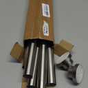 Shower Curtain Rod, 1" Diameter Heavy Duty Tension Shower Rod, Non Slip Adjustable 28-74 inch No Drill Shower Curtain Rods Spring Tension For Bathroom, Shower Stall, No Rust, Brushed Nickel