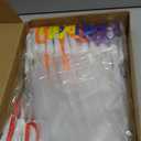 Oleitodh 100 Pack White Fiber Optic Wand Glow Wand LED Light Up Wand Bulk with 3 Flashing Models Flashing Sticks for Glow in The Dark Birthday Party Favor Wedding Halloween Christmas, 8 Colors