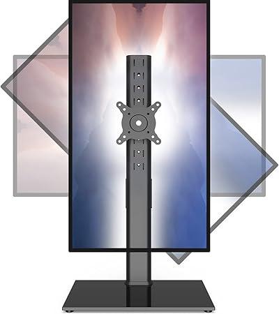 Hemudu HT05B-003P Table Mount for 27" 43" Monitors - Swivel, Tilt, Rotating, Height Adjustable, Black