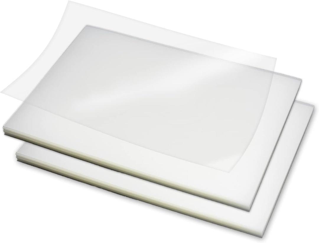 Rayson Clear Binding Cover - 7 mil Polypropylene, 8-1/2  11 inches, Durable Un-Punched Plastic Presentation Covers, 100-Pack (PP2100C)