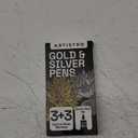 ARTISTRO 6 Acrylic Gold & Silver Paint Pens - 0.7mm Extra-Fine Markers - Great for Greeting Cards, Ornament Decor, & More