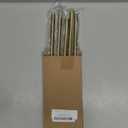 PATIKIL Threaded Extension Rod, 5 Sets 11.8" M10 x 1mm Fine Thread Lamp Pipe with Lamp Pipe Nipples for Pendant Light Island Lighting Chandeliers Stems, Brass Tone