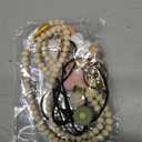 Frutain 2 Pcs Teacher Lanyards with 2 Pcs ID Badges Holder Flower Style