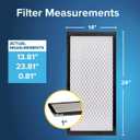 Filtrete 14x24x1 AC Furnace Air Filter, MERV 14, MPR 2500, Premium Ultra Fine Particle, 3-Month Pleated 1-Inch Electrostatic Air Cleaning Filter, 2-Pack (Actual Size 13.81 x 23.81 x 0.81 in)