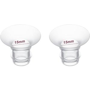 3 x Flange Inserts 15mm 2PC,Compatible with Momcozy S12 Pro/S9 Pro/S12/S9 Wearable Breastpump Cup,Suitable for Medela/Spectra/Elvie/Willow/TSRETE 24mm Shields/Flanges,Reduce 24mm Tunnel Down to 15mm,2pcs