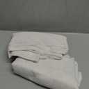 MIULEE Natural White Linen Curtains 90 Inch Long 2 Panels Set for Bedroom Living Room, Soft Thick Linen Textured Window Drapes Semi Sheer Light Filtering Rod Pocket Back Tab Farmhouse Cream Ivory