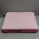 Patas Lague Orthopedic Dog Bed for Small Dogs, Soft Comfortable Waterproof Egg Crate Foam Small Pet Beds Mat with Removable Washable Cover, 20''X15'' Pink