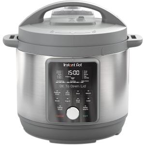 Instant Pot, 6-Quart Whisper Quiet 9-in-1 Electric Pressure Cooker, Slow Rice Steamer, Saut, Yogurt Maker, Warmer & Sterilizer, Free App with 800+ Recipes, Stainless Steel