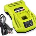 VINIDA P117 Charger Replacement for Ryobi Battery Charger 12V-18V Compatible with Ryobi 18V Battery Charger Li-ion & Ni-cad Ni-Mh Battery P102 P108 P189 P197 P103 P105 P107 P190 P191 PBP002 PBP005