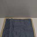 Woaboy Decorative Linen Fringe Throw Pillow Covers Boho Farmhouse Soft Accent Pillowcases with Tassels Christmas Home Decor for Livingroom Couch Sofa Bed,20x20 Inch Set of 2, Blue