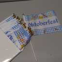 Outus 30 Pcs Oktoberfest Stick Flags Bavarian Decorations Small Mini Handheld Flags German Beer Festival Party Decorations for Oktoberfest Beer Party Indoor Outdoor Decor Supplies 5.5x8.3 Inch