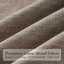 Extra Long 132 Inch Semi Sheer Dark Flax Curtains for Living Room, Memory Trained Pinch Pleated Natural Linen Light Filtering Floor Length 11 FT Large Curtain Brown Rustic Window Drapes 2 Panels Set