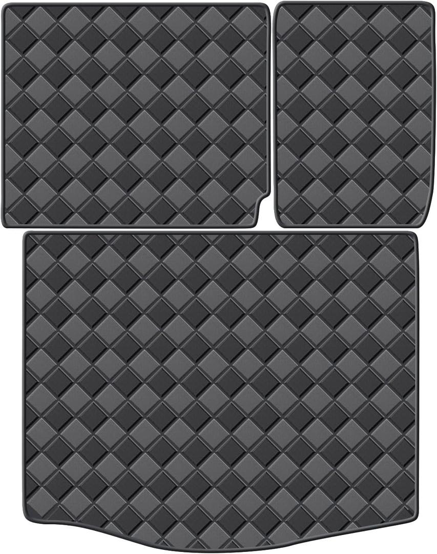 Cargo Mat & Backrest Mats for 2020-2025 Ford Escape Accessories, All Weather Waterproof Rear Cargo Liner Rear Trunk Liner Back Seat Cover Protector