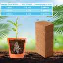 Coco Coir Bricks 6 Pack Premium 100% Organic Peat Moss, Fiber Coconut Husk for Planting, Gardening, Potting Soil Substrate
