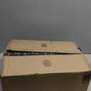 KOZYFLY Round Area Rugs 6Ft Modern Abstract Ombre Circle Rug for Bedroom, Washable Rug Non-Slip Soft Striped Living Room Area Rug, Print Grey-Blue Carpet for Laundry Nursery