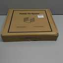 File Organizer Box with Lid,Hanging Filing Folder Organizer for Document Storage with Plastic Slide, Letter-size File Holder Filing Box for Office/Home/Decor/1Pack