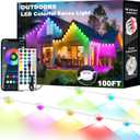 EJ's SUPER CAR Permanent Outdoor Lights, 100ft Smart Eave Lights with RGB LED Light, IP67 Waterproof, App Control, DIY RGB Light for House Halloween Decorations