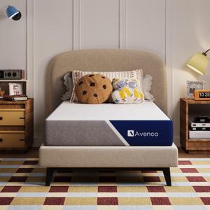 Avenco 6 Inch Full Size Mattress with Open-Cell Foam for Breathable Comfort, Gel Memory Foam Full Mattresses with Removable Cover, CertiPUR-US Certified Mattress in a Box