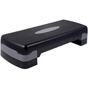 27" Adjustable Exercise Equipment Step Platform For Sports & Fitness (black & grey), medium