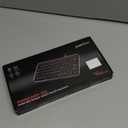 Perixx PERIBOARD-332 Wired Backlit USB Keyboard - Mini 11.22x4.57x0.83 Inches - Slim Scissor Keys with Big Font - White Illuminated LED - US English