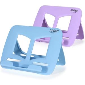 2Pack Book Stand - Waterproof Book Holder, Lightweight, Hands Free (Blue+Purple, 11.82" * 8.26")