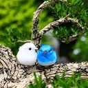 Threan 5 Pcs Artificial Birds Fake Birds Clip on Realistic Bird Ornaments Figurines for Tree Feathered for Spring Easter Party Wreath Craft Yard Garden Home Decor Flower Arrangement, Assorted Colors
