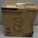 Kismile Compact Coffee Maker with LED Display, Small Drip Coffee Machine with Anti-Drip System, Timer, Auto Shut-Off, Dry-Boil Protection, Removable Funnel, Ideal for Home & Office (Black)