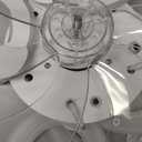 LED Ceiling Fan with Light Low Profile Ceiling Fan with Light White Flush Mount Fandelier 6 Speeds 3 Color Dimmable White Fan for Bedroom Kids Room Living Room