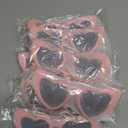 Weewooday 10 Pairs Heart Sunglasses Cat Eye Bachelorette Bridesmaid Sunglasses for Women Wedding Bachelorette Party Favors,( 9 Pink, 1 White)