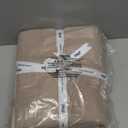 PHF 100% Cotton Muslin Blanket Queen Size 90"x90", 4-Layer Lightweight Gauze Throw, Breathable Cloud-Soft Minimalist Blanket for Bed, Couch, Camping & Baby, Taupe, Ideal Gift