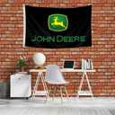 John Flag Deere Banner Flags,3x5 Feet with 2 Brass Grommets for College Dorm Decor, Outdoor, Gift, Indoor, Garage, Home,House