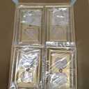 Metal Electrical Outlet Covers, Light Switch Cover Wall Plates, Mid Size Thicker Decorative Switch Plates,Receptacle Wall Plate of Modern Styles (Vintage Gold, 1 Gang Decorator 4 Pack)