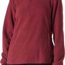 Outdoor Ventures Women's Loose Fit 1/4 Quarter Zip Soft Lightweight Polar Fleece Pullover Jacket with Zipper Pocket