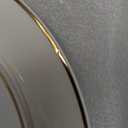 Hemoton Gold-Edged Ceramic Plate with Lid 8 Inch Serving Dish for Steak Dessert and Appetizers Elegant Dinnerware for Parties and Celebrations