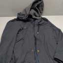 Pursky Men Cotton Lightweight Jacket Military Canvas Jackets Casual Button Work Coat Multiple Pockets Windbreaker Navy S