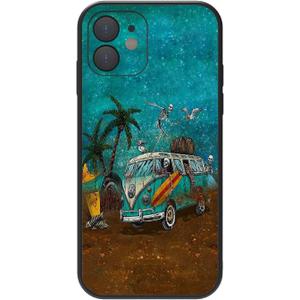 Compatible with iPhone 12 Case, Silicone Ultra Slim Shockproof Phone Case for Boys and Girls