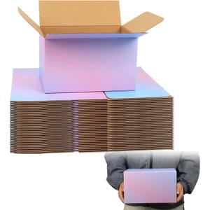 FORBFAN 10x7x6 Colorful Shipping Boxes, 30 Pack Mailing Boxes for Small Business, Corrugated Cardboard Boxes for Shipping, Packaging (Purple Gradient)