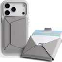 MOFT Magsafe Wallet, Slim Magnetic 8 - Card Holder, Snap Field Wallet with Pull to Access Design, RFID Blocking, MOVAS Veagn Leather Minimalist Travel Wallets for Men & Women,Taupe (Phone Wallet Only)