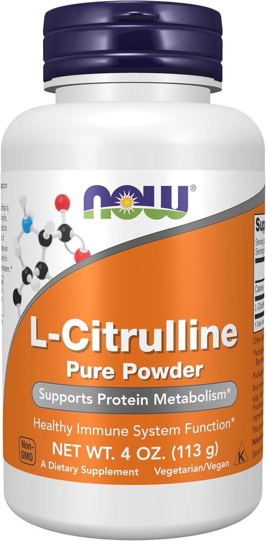 NOW Supplements, L-Citrulline Pure Powder, 4-oz