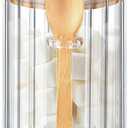 Glass Jar Sugar Container with Bamboo Spoons Lids 16 oz Sugar Bowl Coffee Bar Food Storage Jar Cereal Nuts Salts Coffee Tea Flour Sugar Container Spice Jar