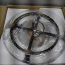 11.81" Brushed Gold Semi Flush Mount Ceiling Light, Modern Glass Drum Light Fixtures, 3-Light Golden Ceiling Lights for Hallway Entryway Bedroom Laundry Room Kitchen Dining Room Lighting, UL-Listed