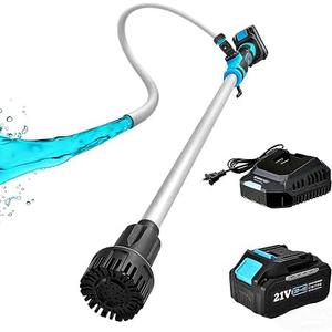 Cordless Stick Water Transfer Pump 720GPH 32FT Head with 4000mAh 21V Battery and Fast Charger 45 Minutes Run Time Battery Water Pump 3/4" Outlet for Garden Farm Hot Tub Pool RV Boat Draining