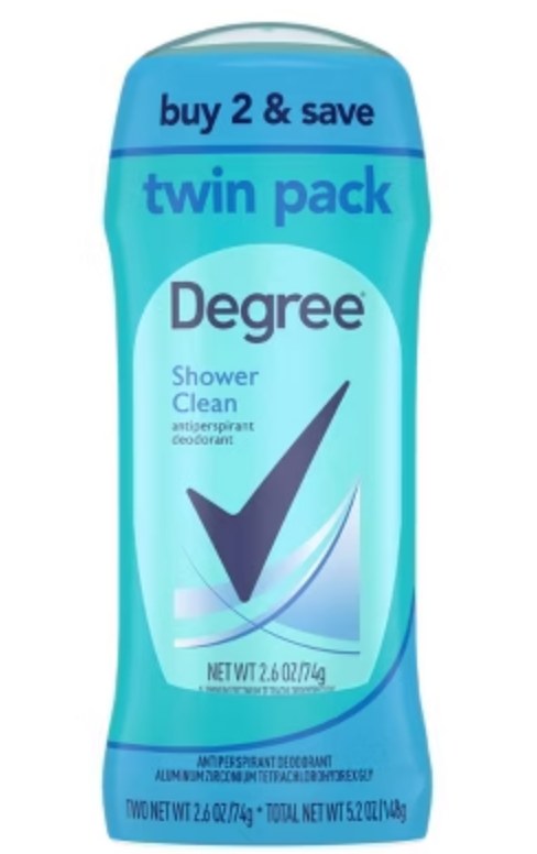 Degree Men Original Protection Antiperspirant Deodorant Sport Twin Pack 48-Hour Sweat & Odor Protection Antiperspirant For Men 2.7 oz