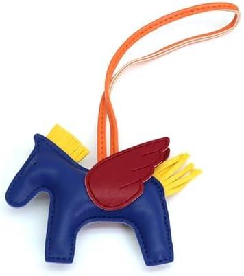 Pack of 2 HOHOPEACH Vegan Leather Bag Charms Purse Charms for Handbags Preppy Stuff Designer Cute Keychains for Women Car Accessories (Baolan, One Size)