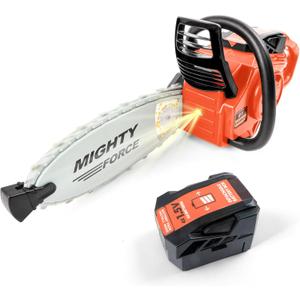 Mighty Force Chainsaw Toy for Toddlers - Realistic Lights, Sounds & Spinning Action, Safe Design with Easy-Grip Handle, Perfect for Play Boys Aged 3+, Easter Basket Stuffers, Birthday Party Favors