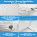 Eiito Hat Washer Cage Hats Cleaner, 4Pcs (2 Cages + 2 Bags) Hat Washer for baseball caps for Washing Machine or Dishwasher, Ball Cap Washers Frame for Flat & Curved Hats, White