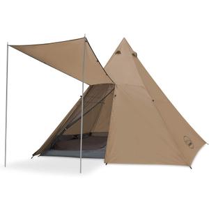 KAZOO Family Camping Tent Large Waterproof Tipi Tents 8 Person Room Teepee Tent Instant Setup Double Layer (Beige)