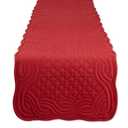 DII Cranberry Quilted Farmhouse Table Runner, 13"x72"