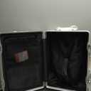 UrbanExplorer 20 Inch Carry On Luggage TSA Approved, Aluminum Frame Zipperless Luggage Carry On with Compartment for Short Trips, ABS+PC Hard Shell Suitcases with Spinner Wheels, White